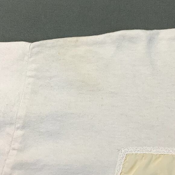 Johnny Was One Size White Boxy Off-White T-Shirt Salvage Condition for Repurpose - Picture 6 of 12